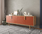 Комод под TV с четыремя дверками "Line" R21/red №2