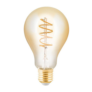 Лампа светодиод А75, 1х4W(E27), 245lm, 2200K, янтарный, стекло