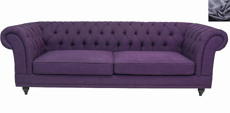 Диван мягкий арт-деко Neylan Purple серый в Москве Диван мягкий арт-деко Neylan Purple серый