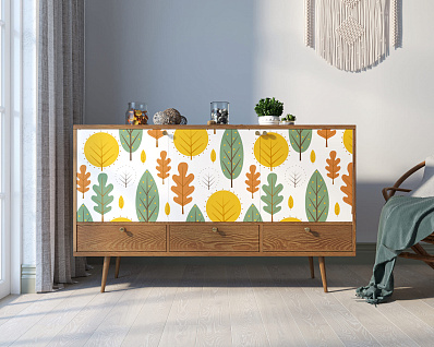 Комод "Berber" три дверки и три ящика 30 принт арт BB24/Print_30