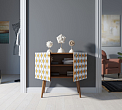 Комод на высоких ножках "Berber" малый принт 22 арт BB13/Print_22 №1