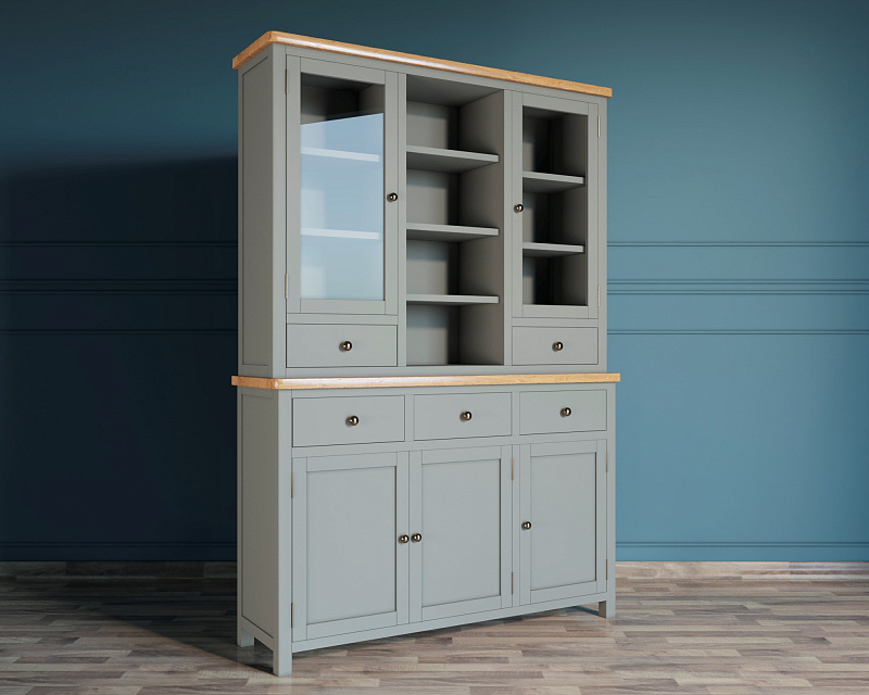 Буфет "Jules Verne" серый арт JV32ETGG