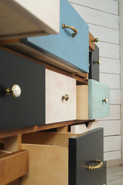 Комод «Aquarelle Birch» 14 ящиков арт RE-13ETG/4