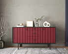 Комод две дверки и три ящика "Emerson" арт EM08/red/L №3