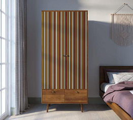 Шкаф двухстворчатый "Berber" принт 20 арт BB16/Print_20