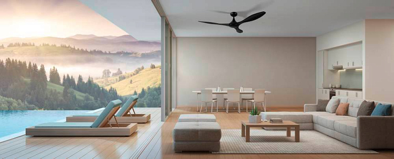 Потолочный вентилятор ANTIBES, ?1320, черный в Москве Потолочный вентилятор ANTIBES, ?1320, черный