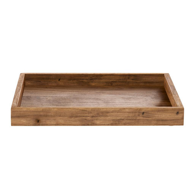 427168 Поднос декоративный COCHRANE, L400, B400, H40, дерево, натуральный в Москве 427168 Поднос декоративный COCHRANE, L400, B400, H40, дерево, натуральный