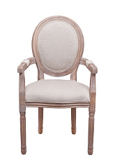 Мягкий стул с подлокотниками Volker Arm Beige V2