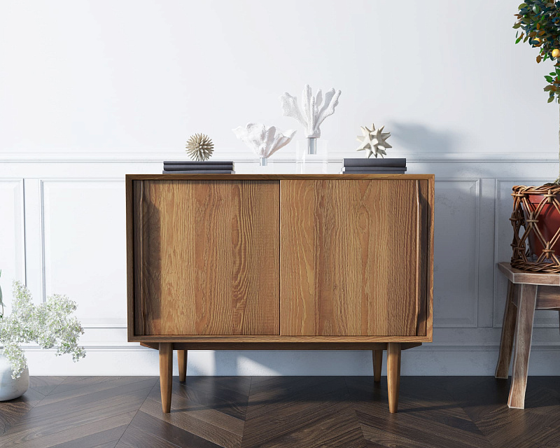 Комод в Скандинавском стиле "Bruni" две дверки арт BR25