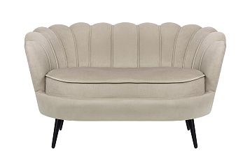 Дизайнерский диван Pearl Double Taupe на черных ножках