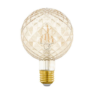 Лампа светодиодная филаментная, 2W, E27, 200lm, L139, ?93, теплый белый свет