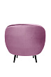 Мягкое кресло Small Benee Pink на черных ножках №3