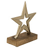 427543 Фигурка Звезда BALIGUIAN L150, B50, H160 алюминий, дерево, золотой, натуральный