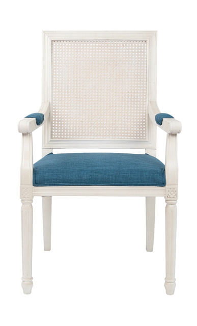 Мягкий стул с подлокотниками Wilton White в Москве Мягкий стул с подлокотниками Wilton White