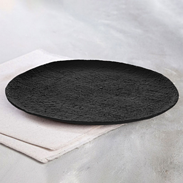 427151 Тарелка декоративная FORLEYET, H15, ?350, алюминий, черный, медный в Москве 427151 Тарелка декоративная FORLEYET, H15, ?350, алюминий, черный, медный