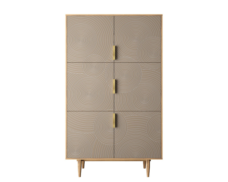 Большой комод с шестью дверками "Line" R20/beige в Москве Большой комод с шестью дверками "Line" R20/beige