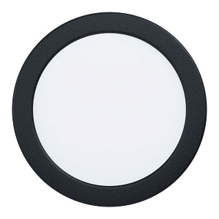 99144 Светодиодный встраиваемый светильник FUEVA 5, 11W (LED), ?166, ET26, 1350lm, 3000K, сталь, черный