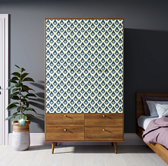 Шкаф трехстворчатый "Berber" принт 13 арт BB02/Print_13