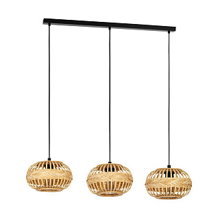 43863 Люстра AMSFIELD 1, 3X40W (E27), L960, B260, H1100, сталь, черный / дерево