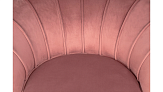 Низкое кресло ракушка Pearl Pink V3 на черных ножках №5