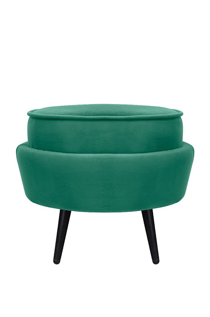 Пуф Pearl Adorn Green V2 на черных ножках