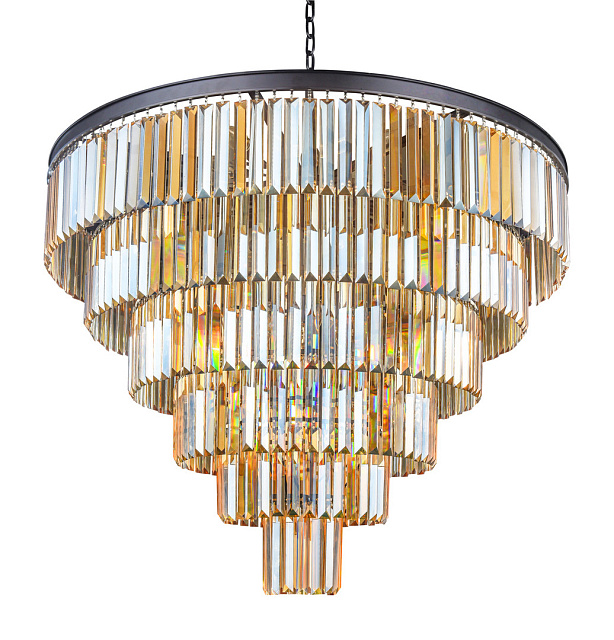 Люстра Odeon 6 Rings Amber в Москве Люстра Odeon 6 Rings Amber