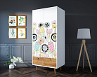 Шкаф двухстворчатый "Berber" принт 3 арт BB16/Print_03 №3