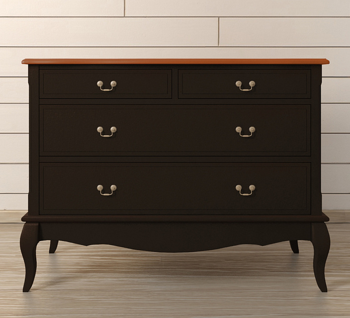 Комод «Leontina Black» на 4 ящика арт ST9315BLK