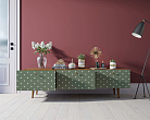 Комод "Berber" с ящиками низкий под TV принт 12 арт BB19/Print_12 №3