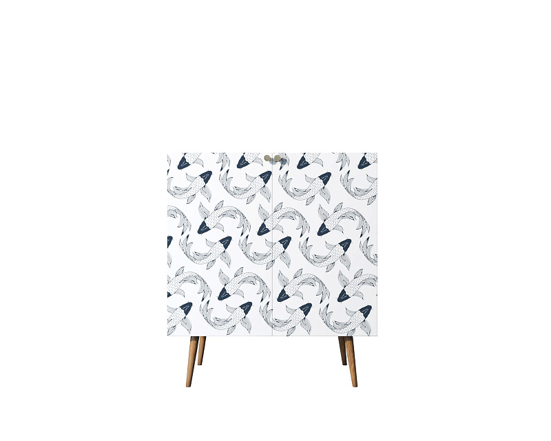 Комод "Berber" две дверки малый 36 принт арт BB38/Print_36