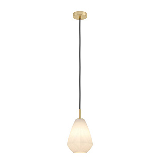 900812 Подвесной светильник (люстра) CAPRAROLA, 1X40W (E27), ?200, сталь, матовая латунь / матовое с