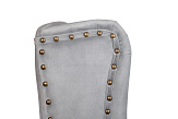 Дизайнерский барный стул Skipton Grey Velvet №4