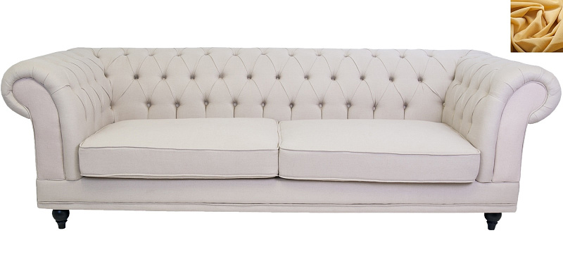 Диван мягкий арт-деко Neylan желтый в Москве Диван мягкий арт-деко Neylan желтый