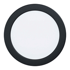 99212 Светодиодный встраиваемый светильник FUEVA 5, 11W (LED), ?166, ET26, IP44, 1350lm, 3000K, сталь, черный