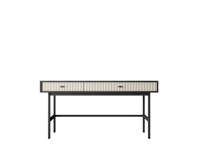 Консоль с двумя ящиками "Emerson" арт EM22/milky/L