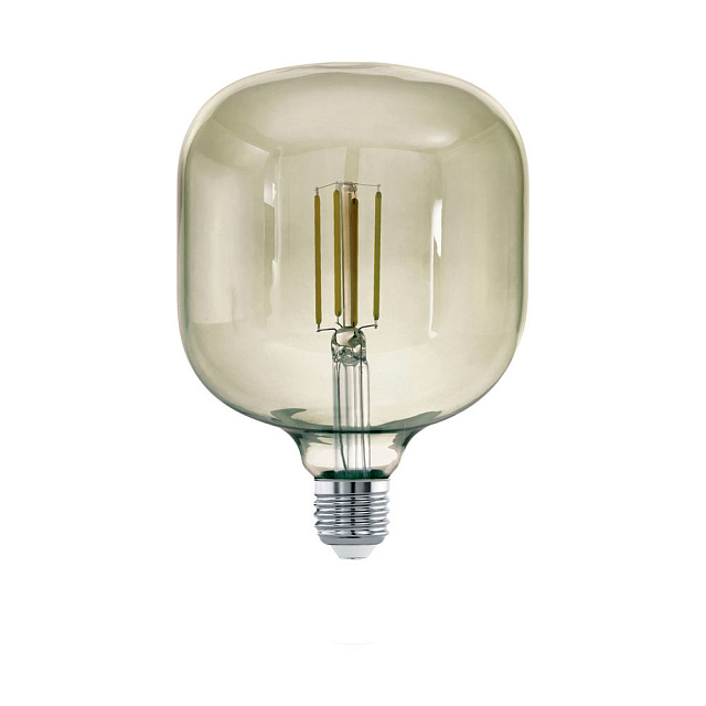 Лампа светод. филамент. диммир. T125, 4W(E27), 3000K, 380lm, черн прозрачн