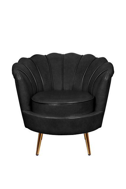 Низкое кресло ракушка Pearl Black V2 в Москве Низкое кресло ракушка Pearl Black V2