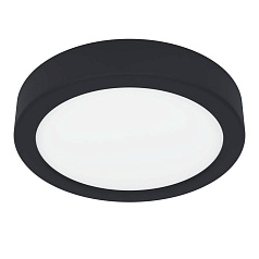 900581 Накладной светильник диммируемый FUEVA 5, 11W (LED), 3000K, ?160, сталь, черный / пластик, белый