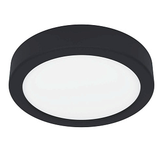 900581 Накладной светильник диммируемый FUEVA 5, 11W (LED), 3000K, ?160, сталь, черный / пластик, белый