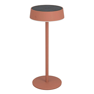 75879 Настольн. лампа на солн. батарее сенсорн., димм. SIMERI, H310, 3W(LED), IP44, 3000-6000K, 250lm, сталь, красный