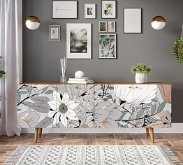 Комод "Berber" удлиненный принт 50 арт BB11/Print_50