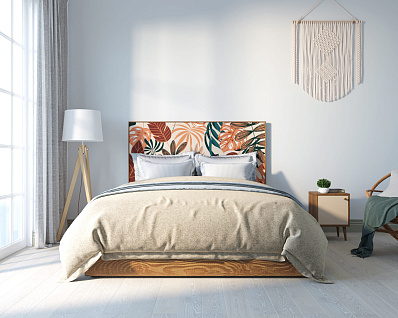 Кровать "Berber" 160х200 см 25 принт арт BB41/Print_25