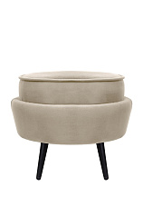 Пуф Pearl Adorn Taupe на черных ножках в Москве
