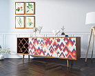 Комод "Berber" удлиненный с бутылочницей 2 принт арт BB15/Print_02 №4