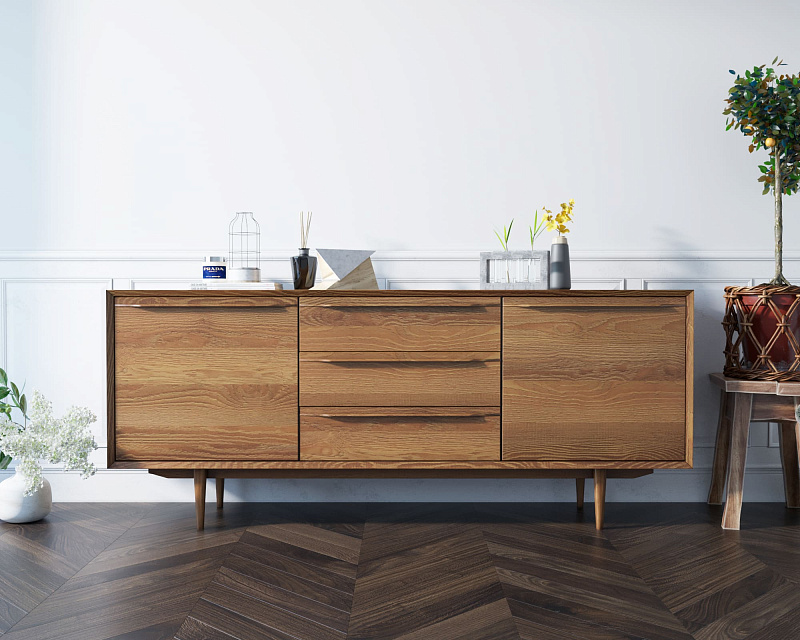 Комод "Bruni" с тремя ящиками и дверками арт BR-03 в Москве Комод "Bruni" с тремя ящиками и дверками арт BR-03