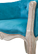 Низкое кресло ретро Kandy Blue Velvet №4