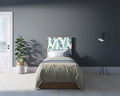 Кровать "Berber" 90х200 см принт 44 арт BB43/Print_44