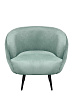 Мягкое кресло Benee Green на черных ножках №1