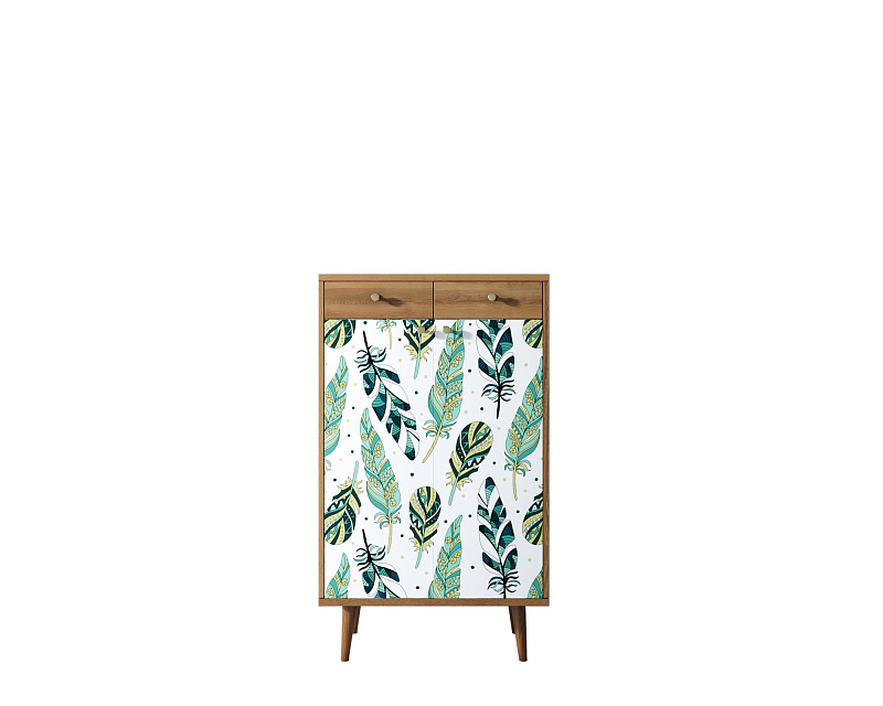 Комод "Berber" два ящика и дверки 44 принт арт BB46/Print_44
