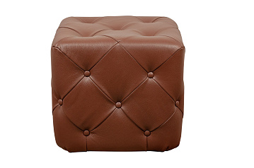 Дизайнерский пуф Amrit Light Brown Leather в Москве